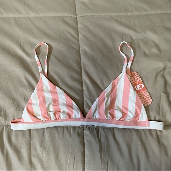 NWT GB Striped Bikini Top Size Large - Picture 2 of 5